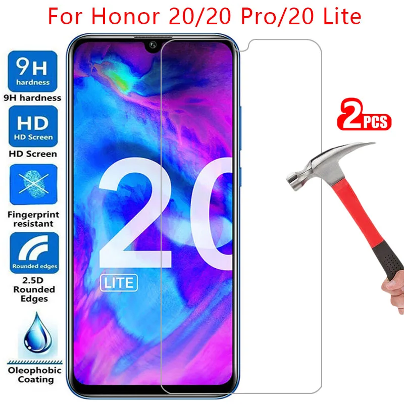 

Защитное закаленное стекло для huawei honor 20 lite pro, протектор экрана для honor 20, honer, onor 20 lite light, 20pro, защитная пленка 9h