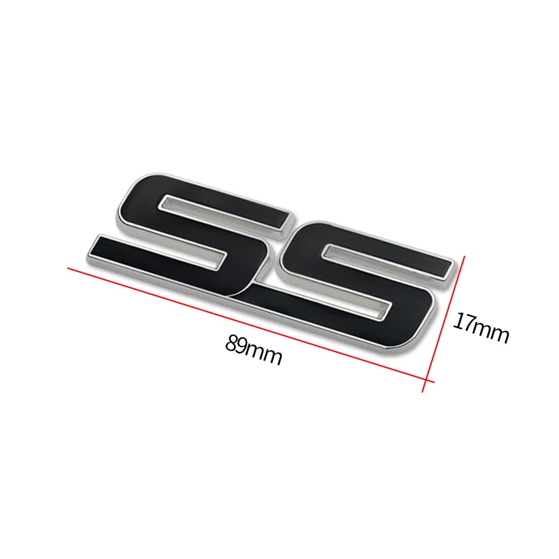 Значок на багажник автомобиля боковая наклейка SS эмблема решетки радиатора для