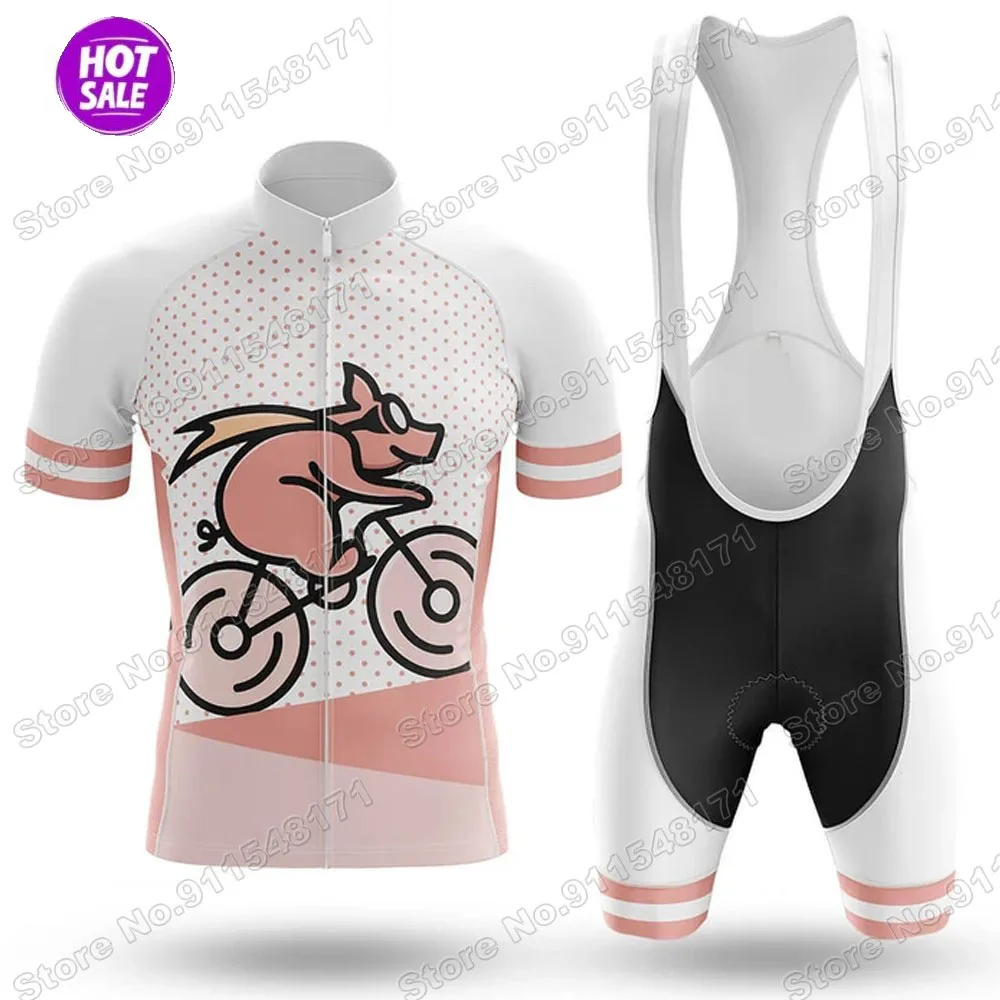 Трикотажный комплект для велоспорта Pig 2021 мужская летняя одежда рубашка