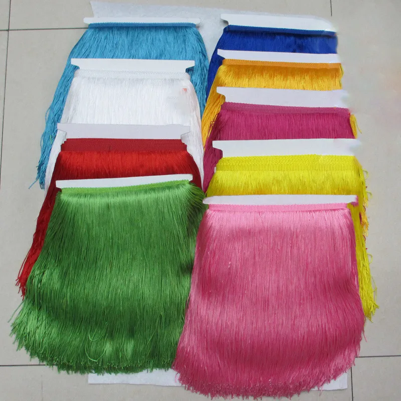 10 ярдов/партия длинная кружевная бахрома 30 см|polyester tassels fringe|lace ribbontassel fringe |