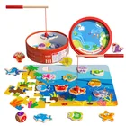 30 шт., деревянная рыболовная игрушка, магнитная детская игрушка с цифровым алфавитом, развивающие игрушки для детей, игра-головоломка, уличный игровой набор