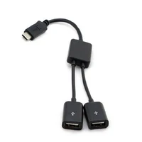 Лидер продаж! Нейтральный дизайн Hohe Port able USB 3,1 Тип C USB-C двойной концентратор с 2 портами для ПК ноутбука планшета BK