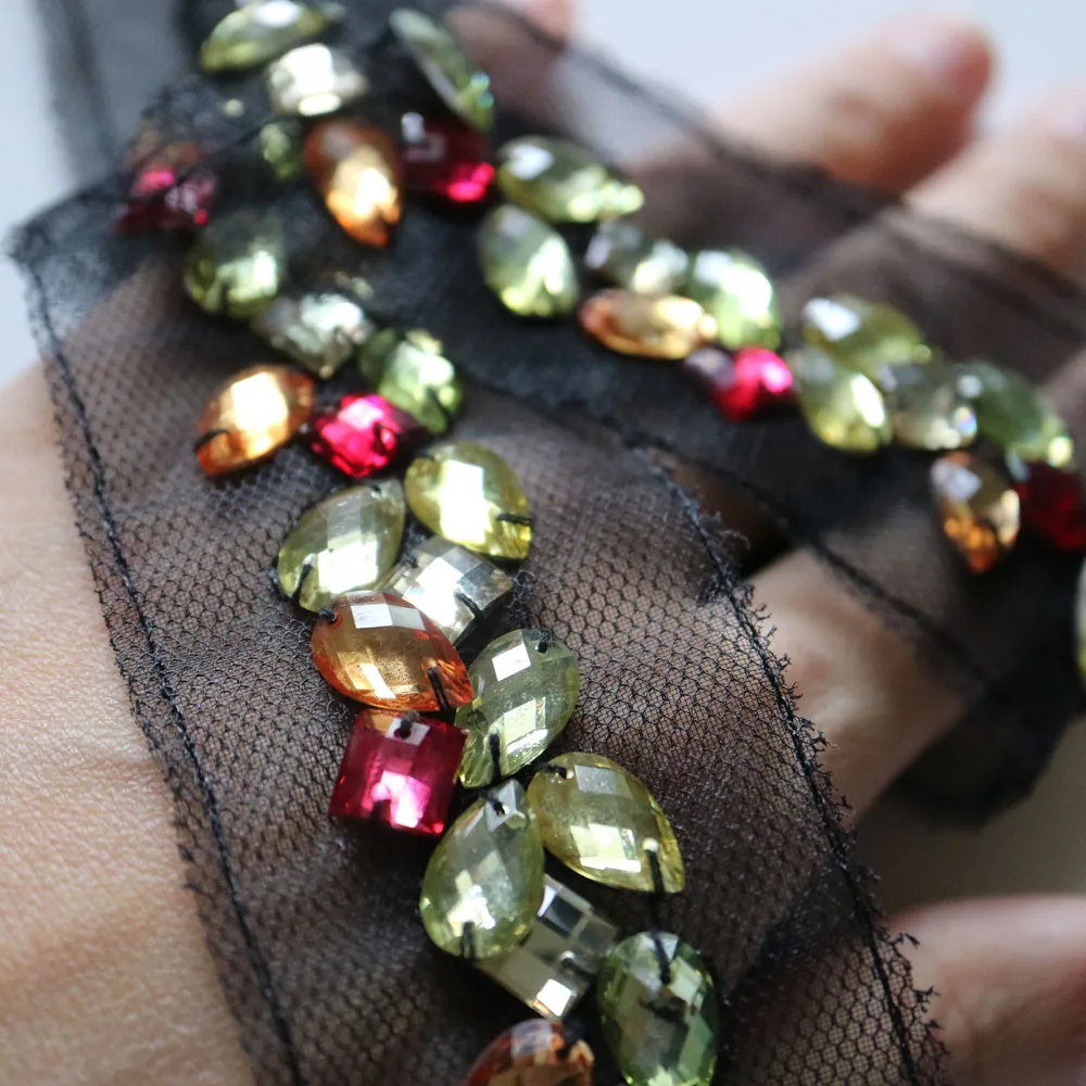 1 ярд отделка стразами и бахромой для одежды сумки обувь ручная работа вышивка