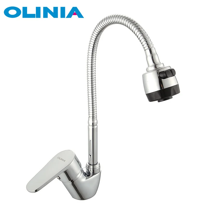 

OLINIA kitchen faucet mixer rotatable kitchen zinc alloy ceramic core faucet kichen filter faucet kitchen mixer faucet OL7165W
