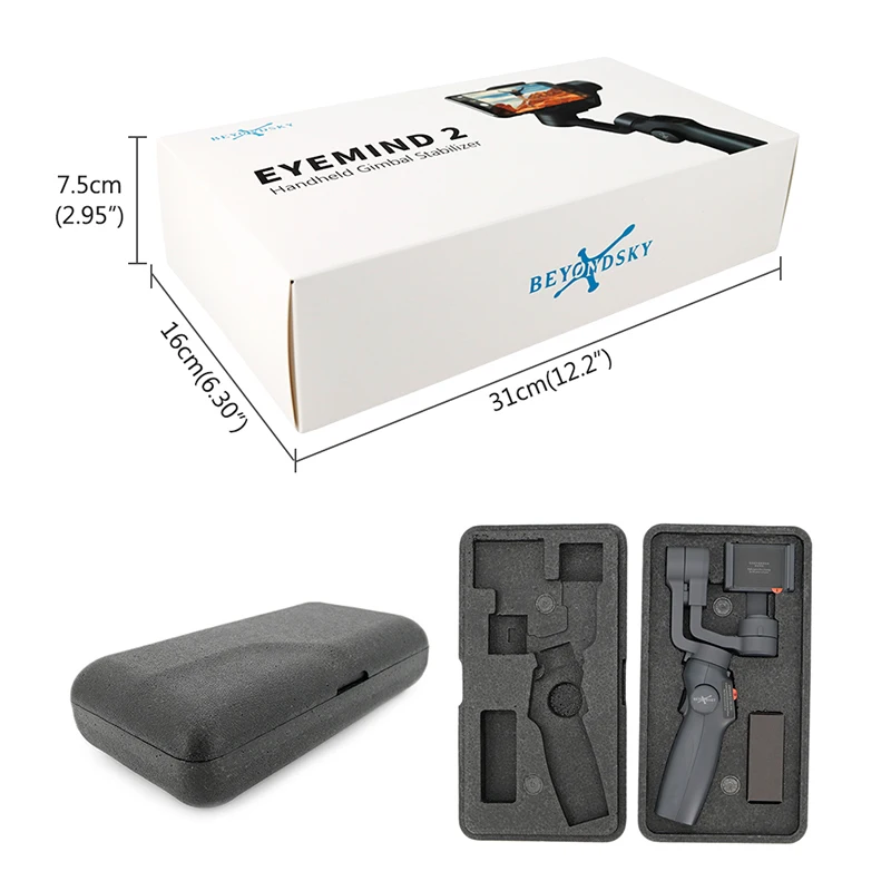 Beyondsky Eyemind 2 VS DJI Osmo ручной шарнирный стабилизатор для камеры Gopro 3 Axis iPhone смартфона