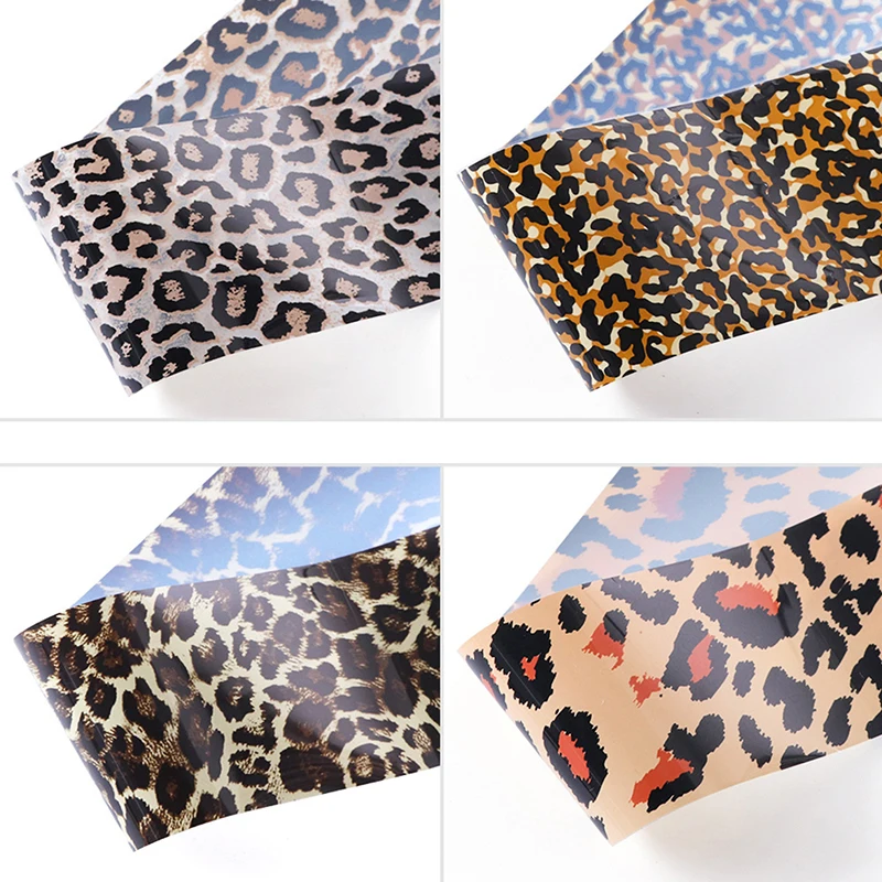 

4x Leopard Nail Art Transfer Foil Sexy Starry Sky Nail Sticker Decals Decor