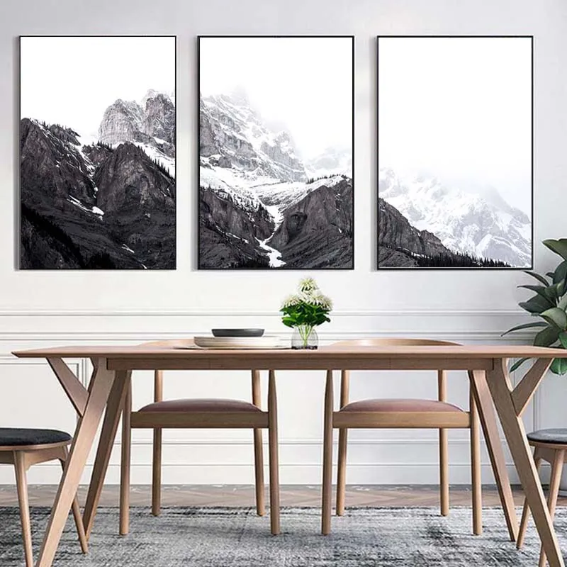 

Nordic Nature Forest Landscape Canvas Painting Open Road Poster Wall Art Posters and Prints Wall Pictures for Living Room Decor
