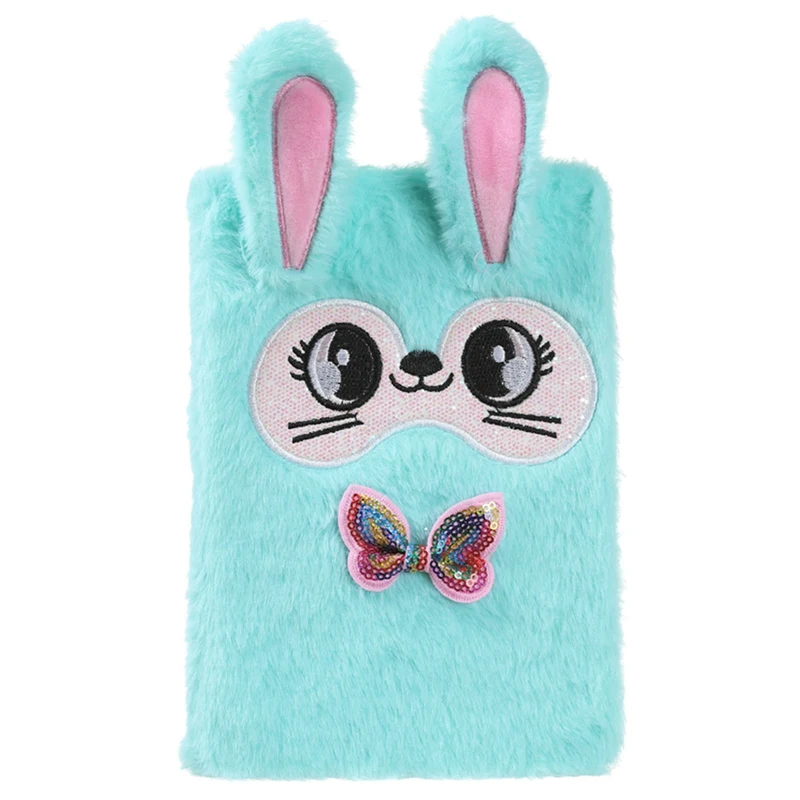 

Cute Cartoon Travel Diary Planner Plush Notebook Diary Notebook Journal Agenda Line Organizer Girls School Stationery