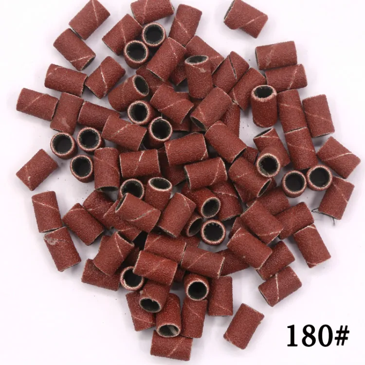 180 Mesh 100 шт.#80#120#180 Шлифовальные ленты для ногтей Резак для маникюрной машины шлифовальная лента для ногтей педикюрные ножницы для педикюра - Цвет: 180 Mesh