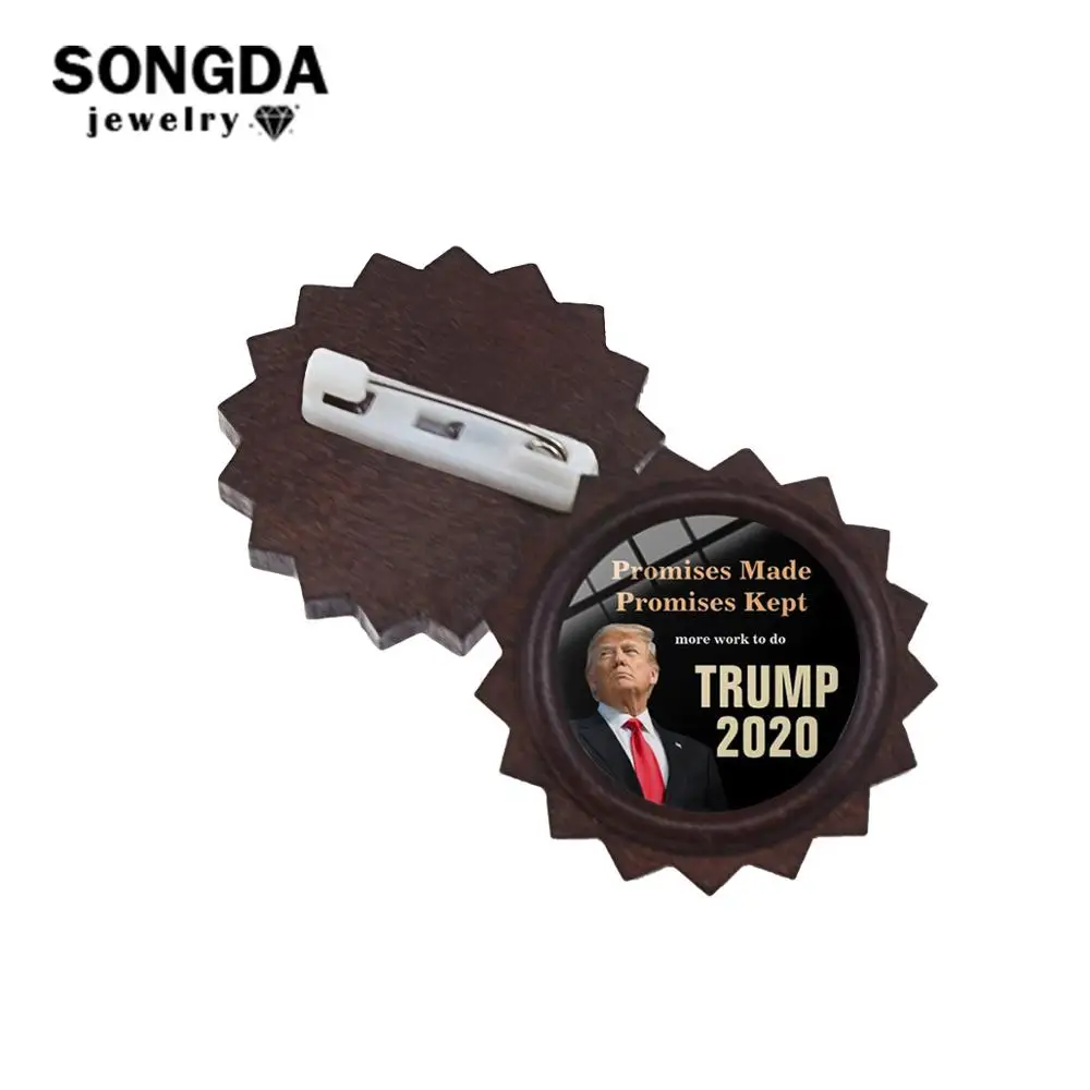 SONGDA Трамп 2020 брошь с застежкой толстовки надписью Make America Great Again Дональд