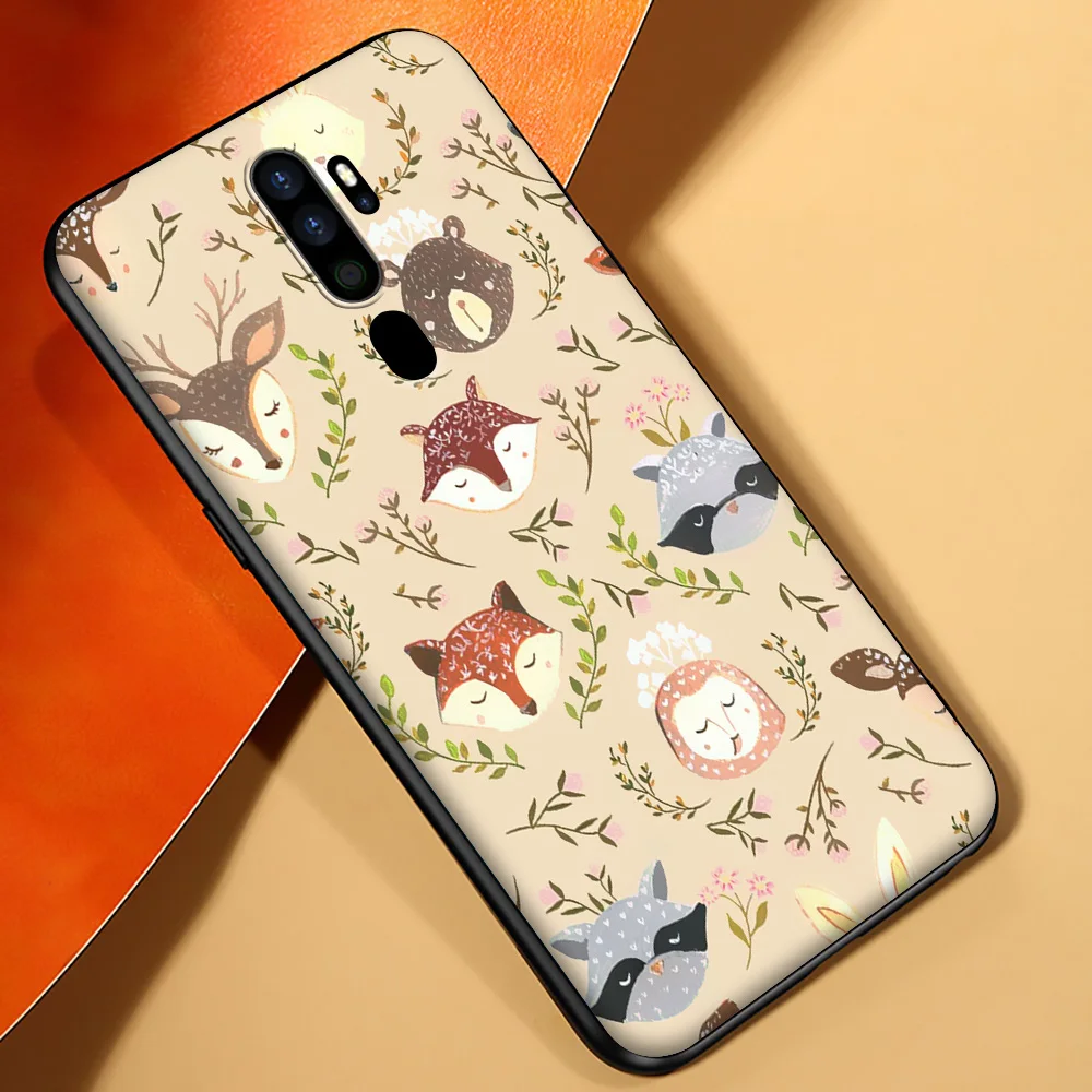 Мягкий силиконовый чехол A14 Animal Fox для Xiaomi Mi Poco F2 F3 M2 M3 C3 X2 X3 GT NFC Pro | Мобильные