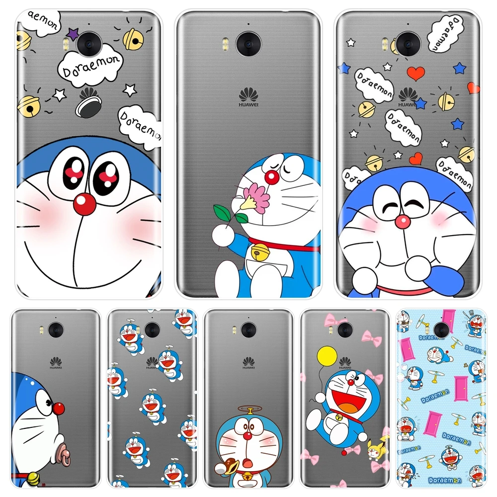 Мягкий чехол для телефона Huawei Y5 Y6 Y7 Prime 2018 Y9 2019 Doraemon Kawaii силиконовая задняя крышка