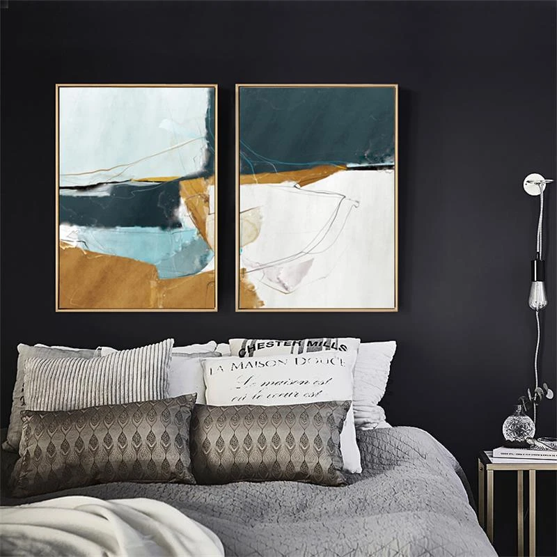 Абстрактная мраморная Настенная картина разных цветов холст постеры и принты