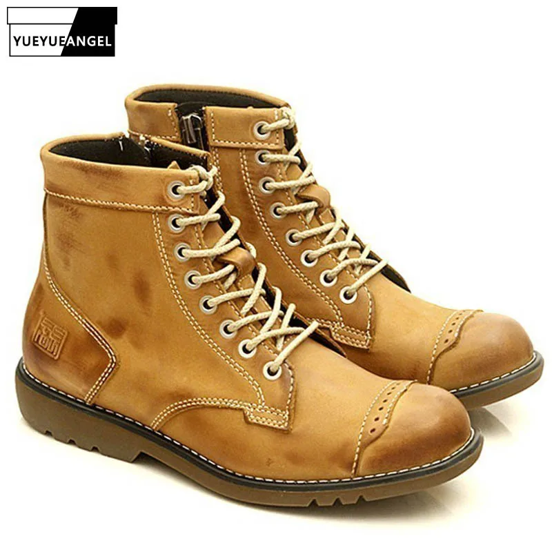 Лидер продаж Мужская модная обувь Дышащие Нескользящие мужские ботильоны из