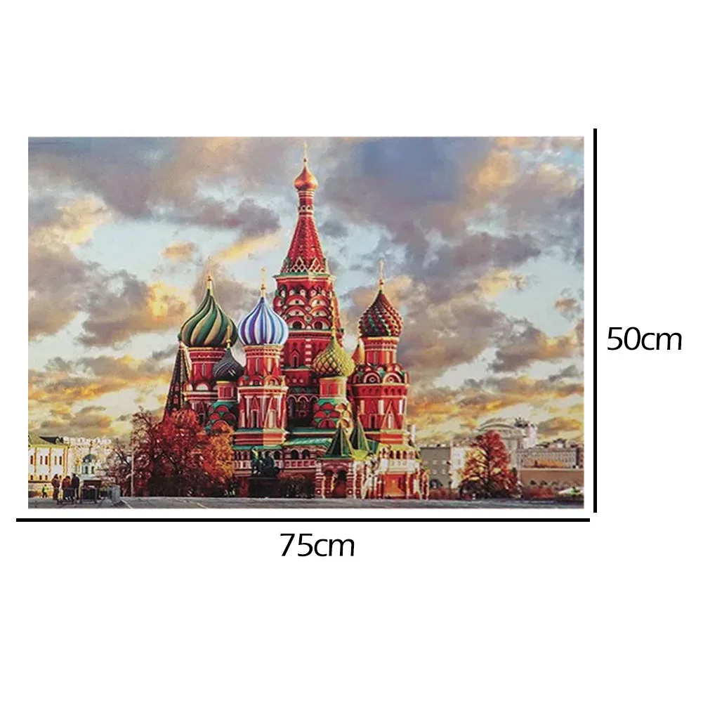 

1000pcs DIY Cathedral Picture Puzzles Educational Learning Assembling Jigsaw Toy for Household Bedroom Decoration