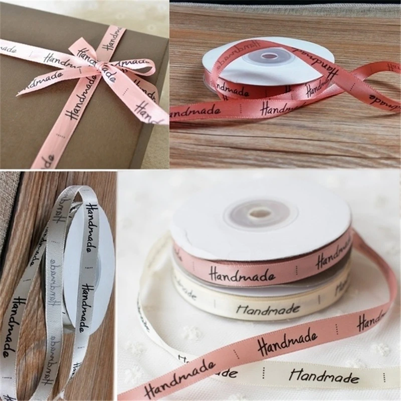 25 ярдов 1 см лента ручной работы романтическая упаковка шелковая Атласная Лента