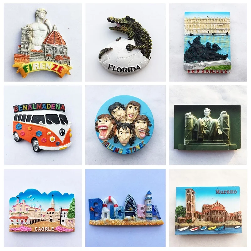 Магнитный Декор на холодильник Испания Германия Сингапур итальянское