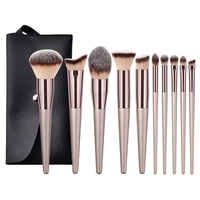 10pcs makeup brushes tool set cosmetic powder eye shadow foundation blush blending beauty make up brush maquiagem