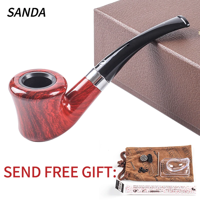 

1 набор курительная трубка маленькая прочная курительная сигарета трубка для табака сигары Подарочная коробка + аксессуары