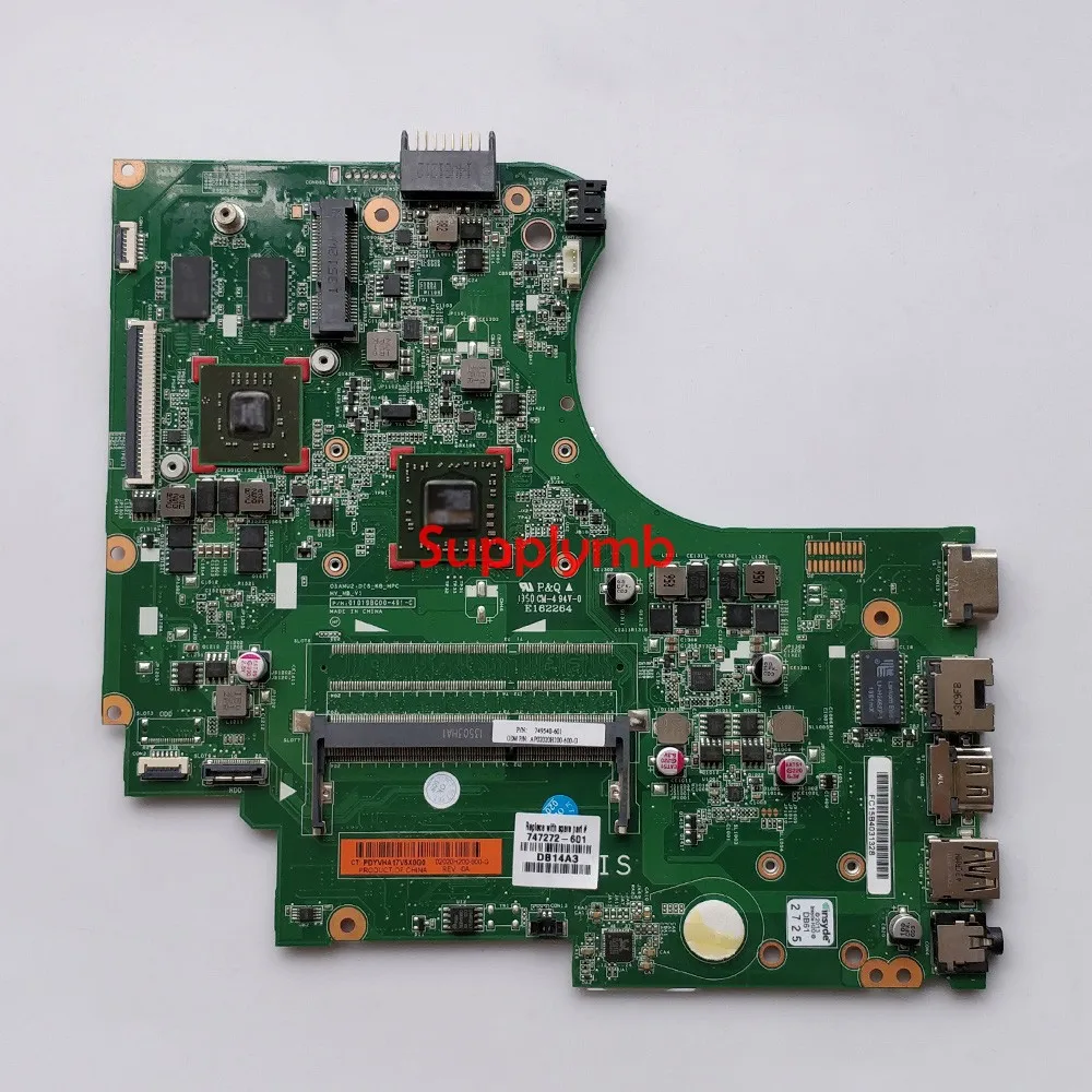 747272-601 747272-001 747272-501 w E1-2100 CPU HD8570M/1GB GPU for HP 245 G2 Laptop NoteBook PC Motherboard Mainboard Tested