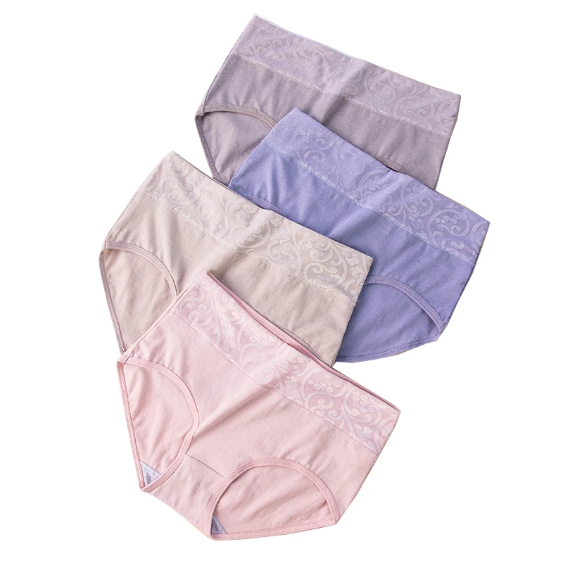 Трусики женские с завышенной талией 4 шт./лот | Женская одежда