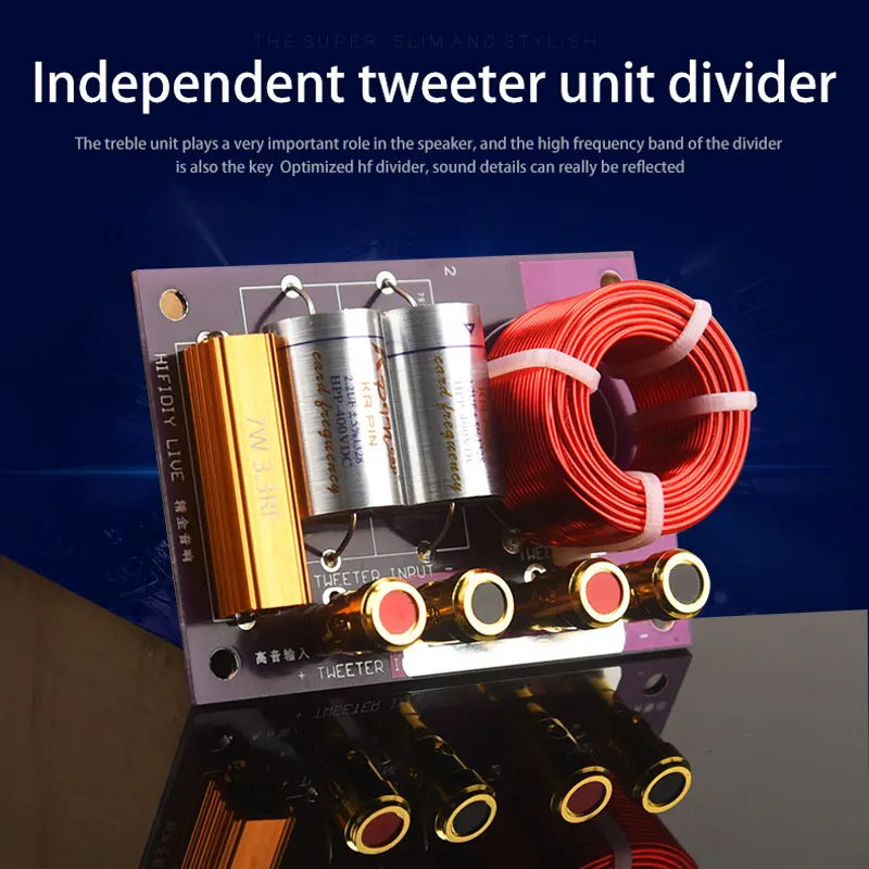 Unidade de Alto-falante Hifidiy Live Hi-fi Casa Carro 1 Vias Tweeter Alto-falante Áudio Freqüência Divisor Crossover Filtros T1b –
