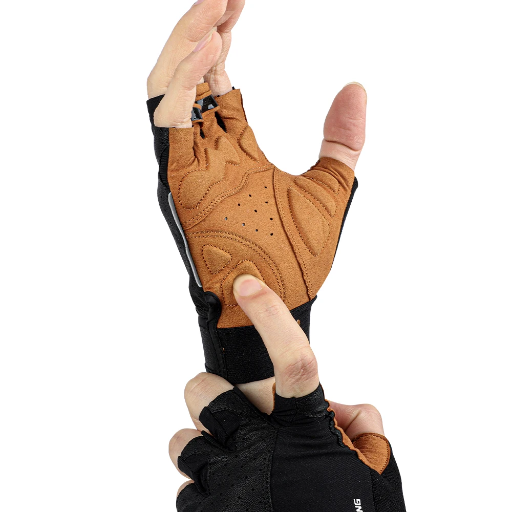 Велосипедные перчатки с открытыми пальцами Нескользящие дышащие мужские