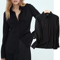 maxdutti blusas mujer de moda 2022 autumn fashion england style office lady simple solid modern blouse women chiffon shirt tops