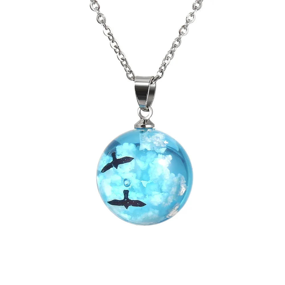

Simple Sky Birds In Ball Clavicle Chain Choker Necklace For Women Unisex Fashion Necklaces Trendy Elegant Chunky Jewelry