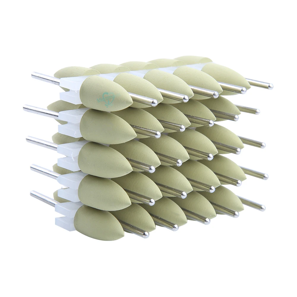 50 шт. полировщик зубов силиконовая резина фреза наконечник шлифовальный станок