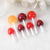 14pcs plastic cherry lollipop charms jelly candy color fruit shape jewelry findings for earrings keychain pendants diy