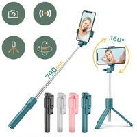 wireless bluetooth foldable selfie stick tripod remote control for xiaomi huawei iphone ios android 700cm pink green