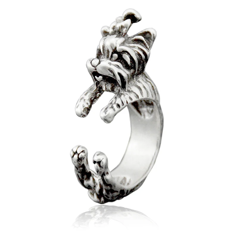 Новинка винтажный хиппи латунный сустав милый Йоркширский Анель мужское кольцо