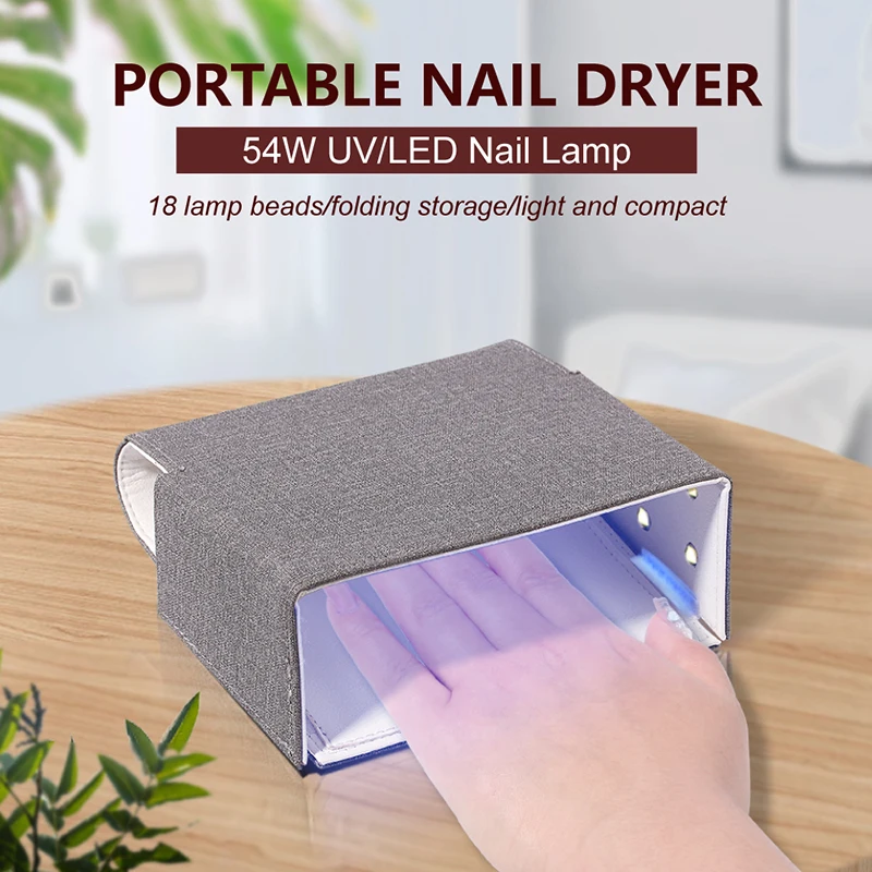 

LED Nail Lamp Powered by USB Cable Portable Gel Nail Dryer Professional Nail Art Tool Accessory for Manicure Pedicure SM