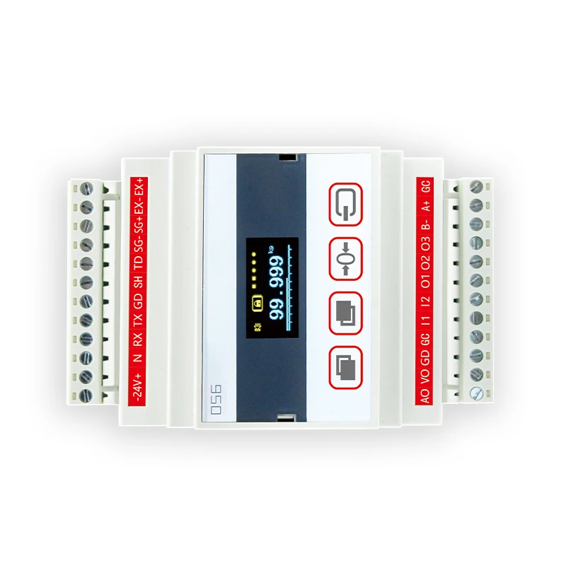 AMPLIFICADOR DE transmisor de celda de carga de fuerza de alta precisi&oacute;n, instrumento de pantalla anal&oacute;gica 4-20ma0-10v 485-4