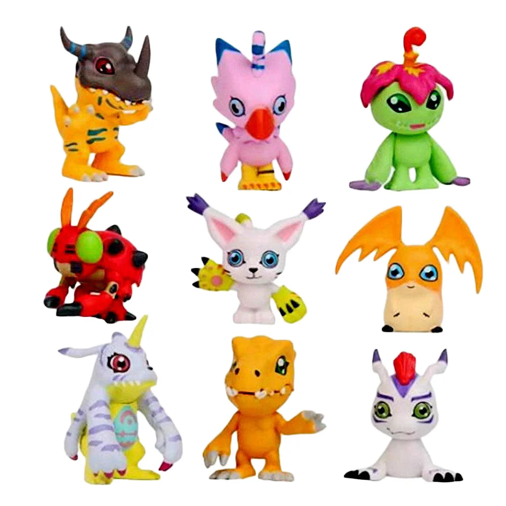 Фигурки героев мультфильмов Digimon агумон варгреймон габумон пальмон тентомон