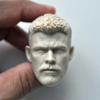 custom 16 scale white male man boy gladiator chris hemsworth un painted head sculpt for 12 action figure body