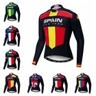 2021 профессиональная команда Велоспорт Джерси мужские с длинным рукавом горный велосипед Джерси Топы Испания Бразилия кантри велосипед одежда гоночная рубашка Майо