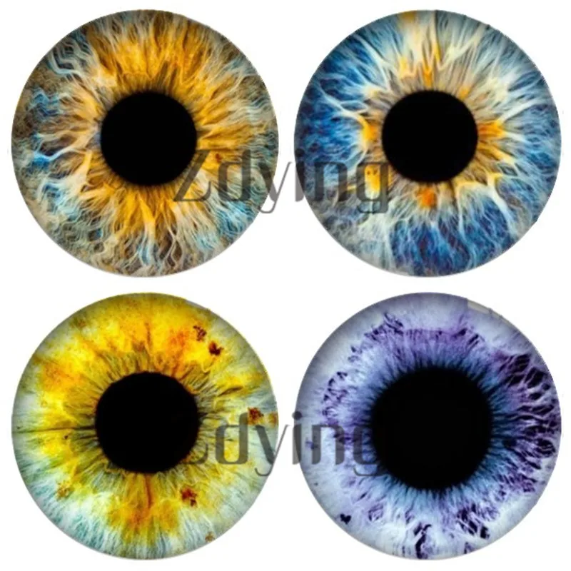 Круглые стеклянные кабошон 10 шт./лот животные глаза Дракона фото купол бусины