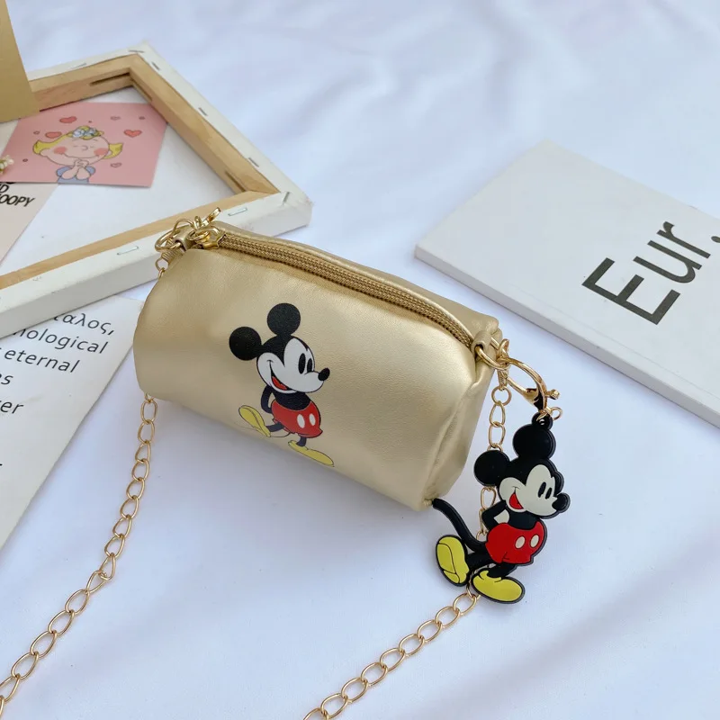 

Disney cartoon Mickey Mouse explosion models children cute cylinder bag shoulder messenger bag accessories coin bag