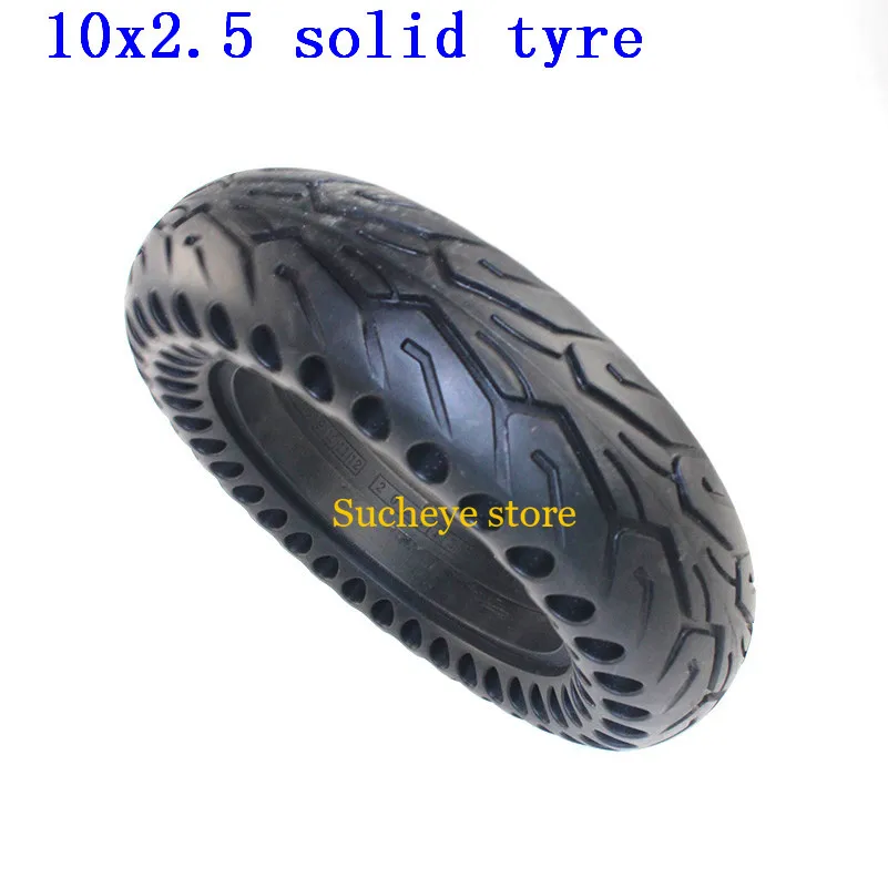 

10'' Electric Scooter Solid Tire Parts 10x2.50 Solid Without Tube Tyre for Quick 3 ZERO 10X Inokim OX Folding Electric Scooter