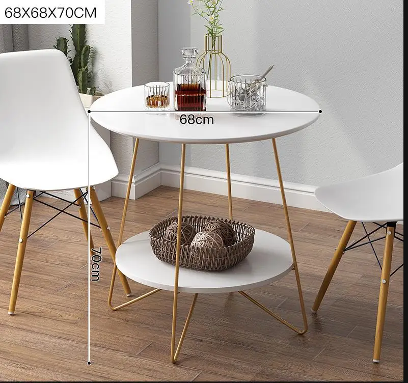 Простой скандинавский диван столик журнальный для гостиной из кованого железа