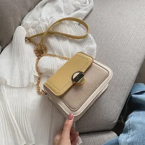 Contrast Color Leather Crossbody Bags for Women 2020 Shoulder Simple Bag Female Small Handbags and Purses Bolsos Para Mujer Contrast Color Leather Crossbody Bags for Women 2020 Shoulder Simple Bag Female Small Handbags and Purses Bolsos Para Mujer