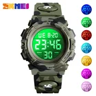 Электронные цифровые часы SKMEI для мальчиков и девочек, уличные военные спортивные часы, 50 м, водонепроницаемые наручные часы для детей, 2020