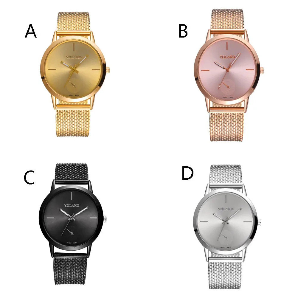 

Fashionable Unisex Watch High Hardness Glass Mirror Men And Women Universal Steel Mesh Belt Quartz Wrist Clock Relogiofeminino