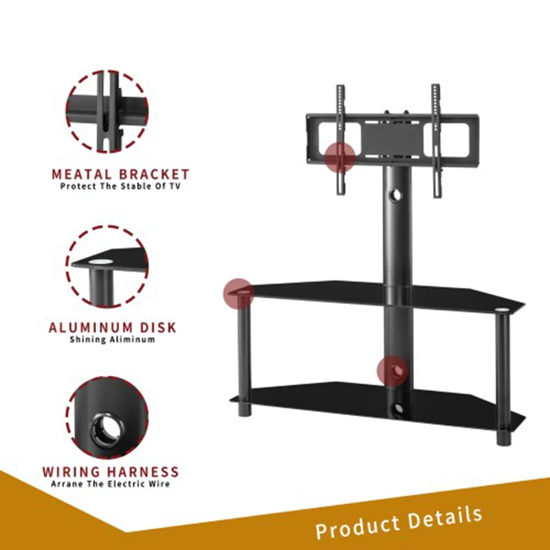 Напольный монитор подставка для телевизора регулируемая по высоте