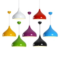 modern pendant lights nordic pendant lamp colorful aluminum light fixture for cafe restaurant hanglamp kitchen hanging lamps