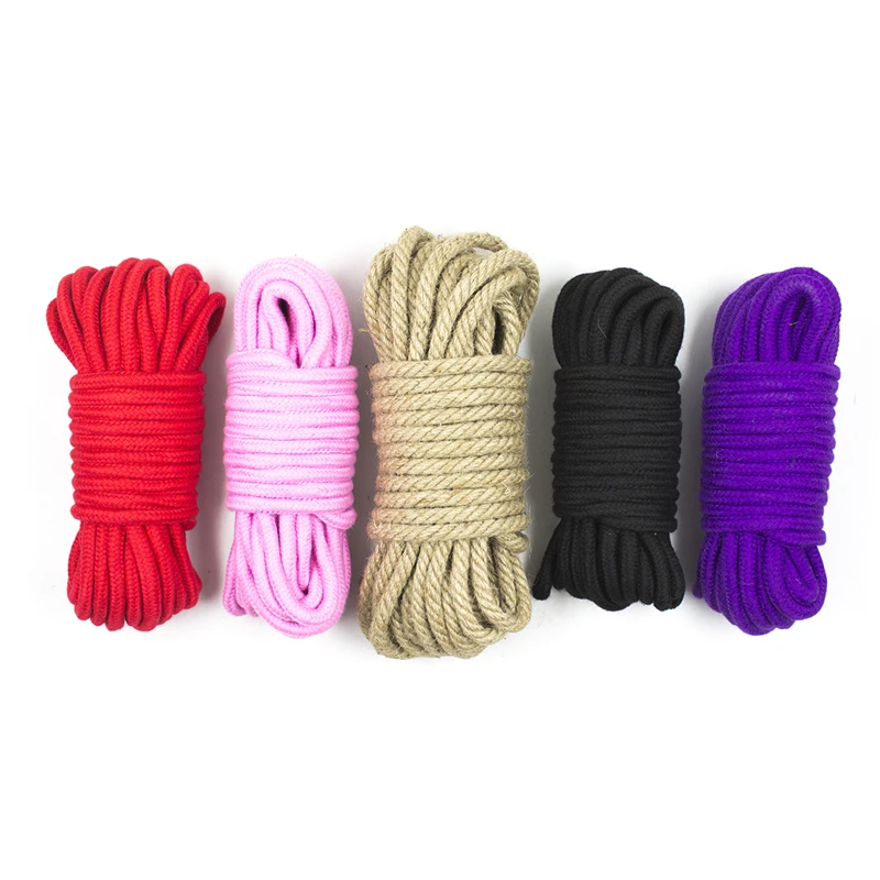 10 метров БДСМ руководящие связали меня из хлопчатобумажного каната наручники