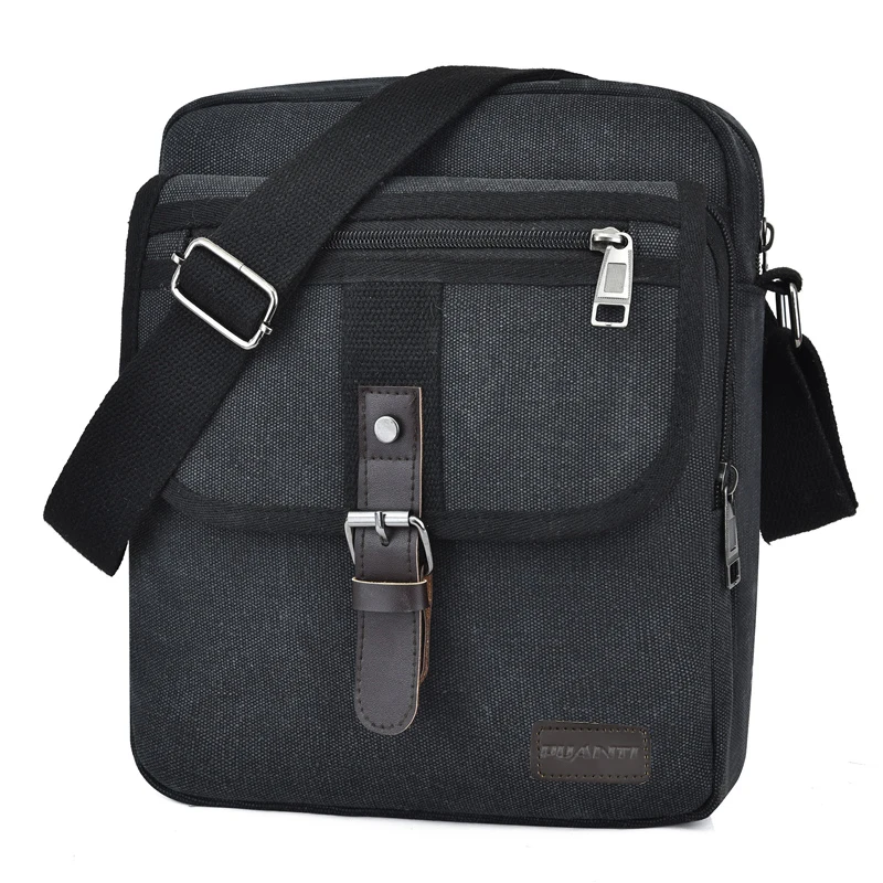 Новые мужские сумки-мессенджеры холщовые маленькие сумки с клапаном через плечо
