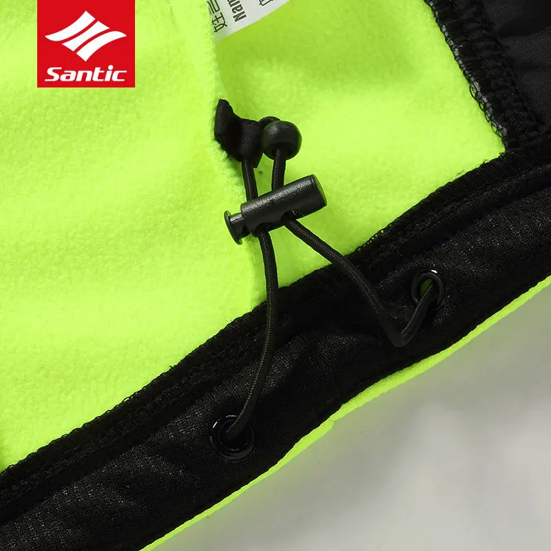 Santic Мужская Зимняя Термальная велосипедная Джерси с длинным рукавом флисовая